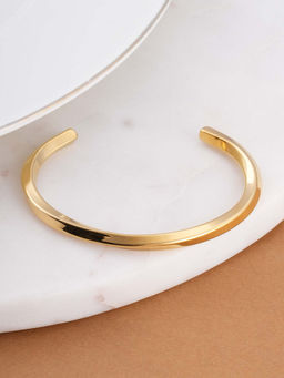 Palmonas - Graceful Curve Cuff Waterproof and Anti-Tarnish Bracelet for Women's