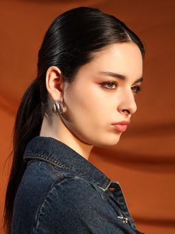 Kazo - Silver Plated Statement Earrings