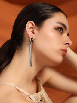 Kazo - Silver Plated Statement Earrings