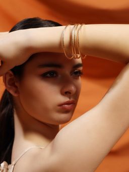 Kazo - Gold Plated Statement Bangles