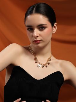 Kazo - White Gold Plated Pearl Necklace