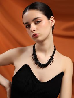 Kazo - Black Contemporary Necklace
