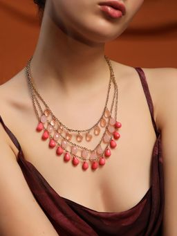 Kazo - Pink Stones Necklace