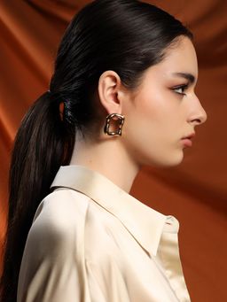 Kazo - Gold Plated Statement Earrings