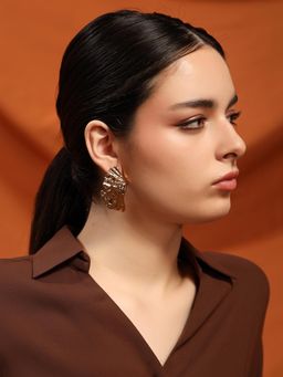 Kazo - Gold Plated Statement Earrings