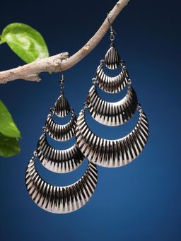 Moedbuille - Silver Plated Oxidised Earrings