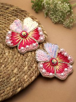 Moedbuille - Pink Contemporary Earrings