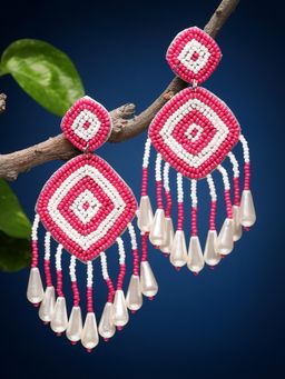 Moedbuille - Pink Contemporary Earrings