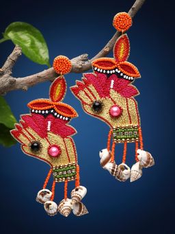 Moedbuille - Multi-Color Temple Earrings