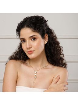 MAASHA - White Gold Plated Contemporary Necklace