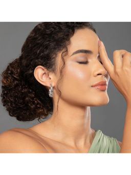 MAASHA - Silver Plated Statement Earrings