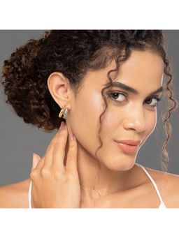 MAASHA - Gold Plated Statement Earrings