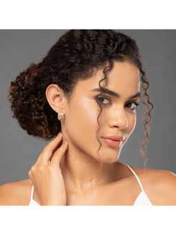 MAASHA - Gold Plated Statement Earrings
