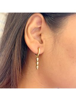 Nam Jewels - Crystal Curve Hoops Earrings