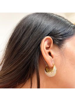 Nam Jewels - Moon Bubble Hoops Earrings