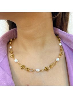 Nam Jewels - Tied In Pearl Necklace