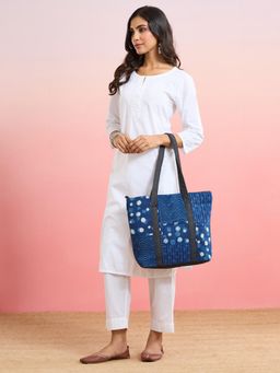 Fabindia - Indigo Printed Tote