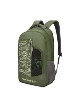Aristocrat - Unisex Code Green 17 Inch Compatible Laptop Backpack With 3 Compartments - 32L