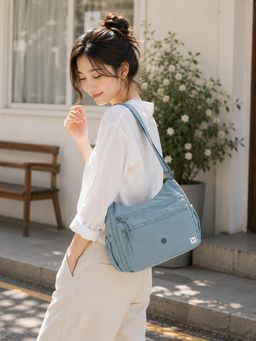 NFI Essentials - Multi Pocket Sling Bag for Women Blue