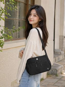 NFI Essentials - Multi Pocket Sling Bag for Women Lavender