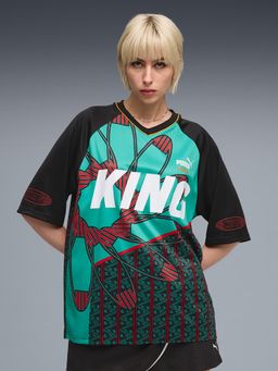 Puma - King Extravaganza V-Neck Jersey Green T-Shirt