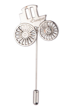 The Tie Hub - Old Buggy Silver Metal Lapel Pin