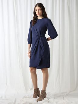 Globus - Women Blue Mini Workwear Sheath Dress