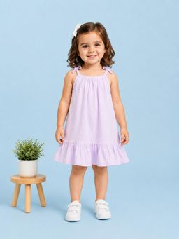 Kidbea - Girls Cotton Dress-Lavender