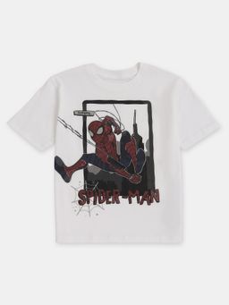 Jockey Juniors - M401 Boys Marvel Avengers Cotton Graphic Printed T-shirt-White