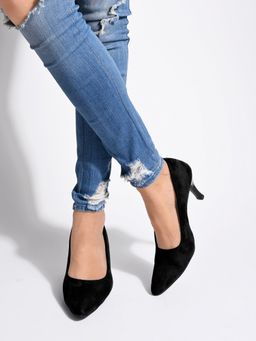 Shoetopia - Stylish Black Pumps For Women & Girls