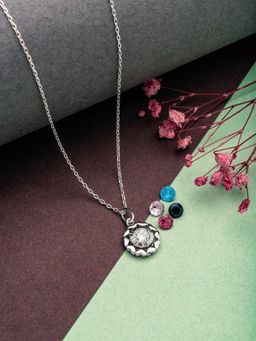 Silberry - 925 Sterling Silver Wheel Of Heart Pendant For Women