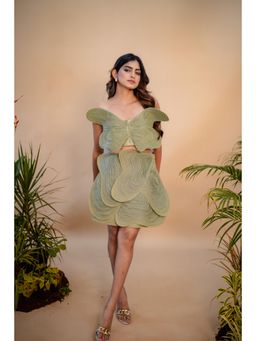 SUBTLE - Green Flutter Butterfly Co-Ord Set