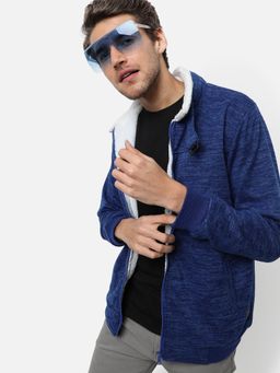 Campus Sutra - Men Stylish Self Design Winter Casual Jackets