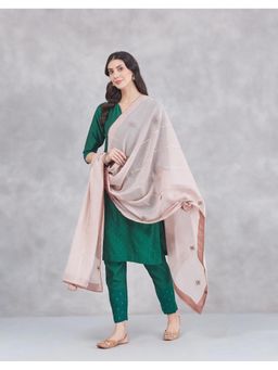 Fabindia - Pink Cotton Silk Dupatta