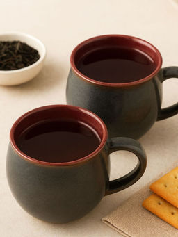 Unravel India - Black Ceramic Mugs (Pack of 2)