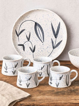 Unravel India - White Ceramic Mugs (Pack of 4)