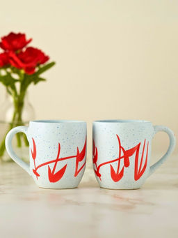 Unravel India - White Ceramic Mugs (Pack of 2)