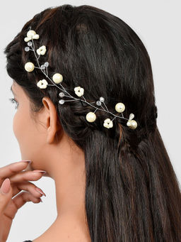 Silvermerc Designs - Pearl Beads Hair Vine Accessory