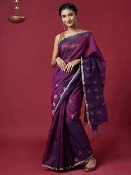 Fabindia - Cotton Silk Chanderi Woven Sari