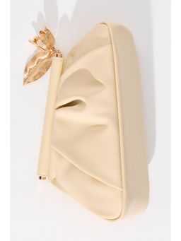 H&M - Women Yellow Asymmetric clutch