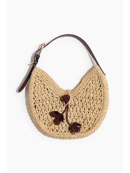 H&M - Women Beige Straw shoulder bag