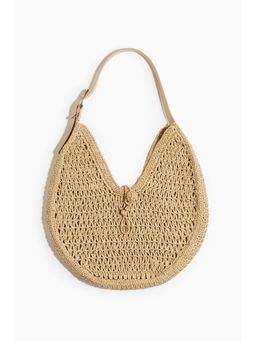 H&M - Women Beige Straw shoulder bag