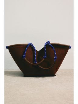 H&M - Women Brown Cord-detail shoulder bag