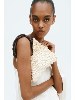 H&M - Women Beige Sequined handbag
