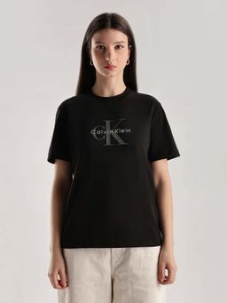 Calvin Klein - Black Solid Half Sleeves T-Shirt