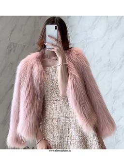 MISS MOSA BY AKANKSHA - Pink Textured Full Sleeves Jacket