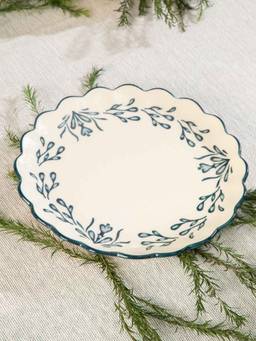 Freedom Tree - Montane Teal Ceramic Dinner Plate