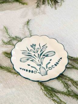 Freedom Tree - Montane Rainforest Teal Ceramic Side Plate