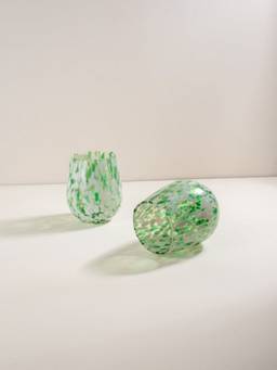 Freedom Tree - Confetti Mist Green Glass Cocktail Glasses (580ml)