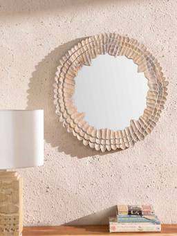 Freedom Tree - Tulukka Natural Mango Wood, Glass Mirrors